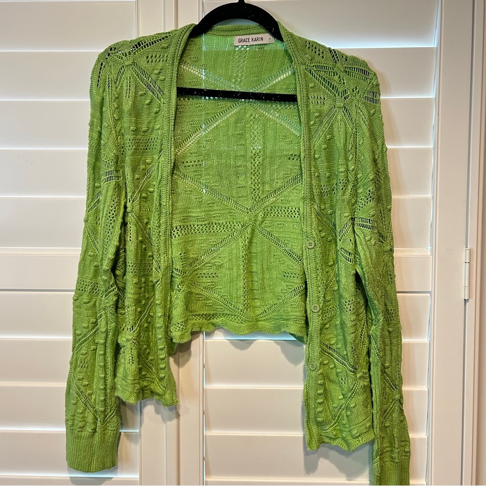 Grace Karin Green Women's Sweater